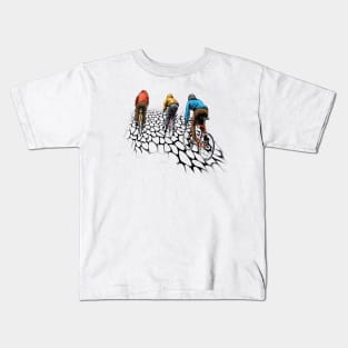 Paris Roubaix Gravel Ride /cycling Kids T-Shirt